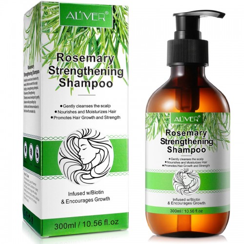 ALIVER Rosemary & Mint Biotin Shampoo Hair Growth Moisture, Strengthen and Thicken Hair 300ml  ALIVER Rosemary & Mint Biotin Shampoo Hair Growth Moisture, Strengthen and Thicken Hair 300ml