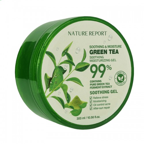 Nature Report Green Tea Soothing And Moisture Gel - 300ml Nature Report Green Tea Soothing And Moisture Gel - 300ml