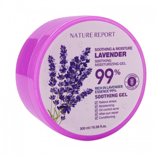 Nature Report Lavender Soothing And Moisture Gel - 300ml Nature Report Lavender Soothing And Moisture Gel - 300ml