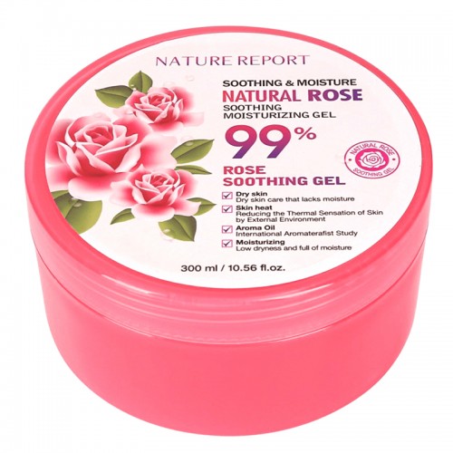 Nature Report Natural Rose Soothing And Moisture Gel - 300ml Nature Report Natural Rose Soothing And Moisture Gel - 300ml