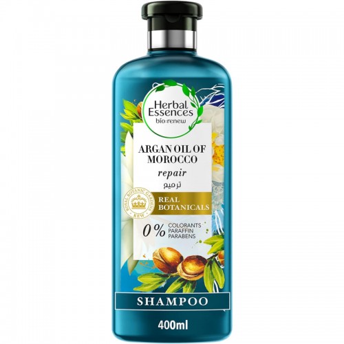 Hair restoration shampoo with Moroccan argan oil from Herbal Essences, 400 ml