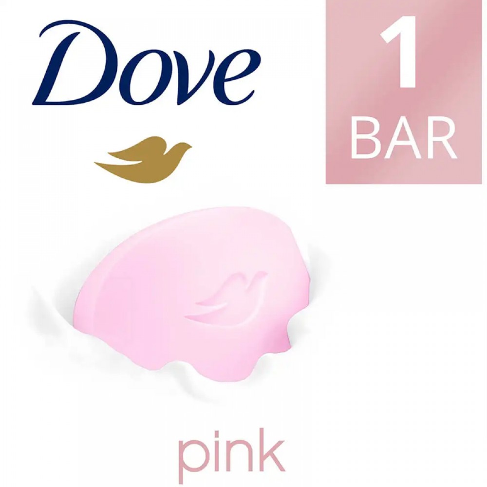 Dove Soap Pink for Soft, Smooth & Glowing skin - 135 gm