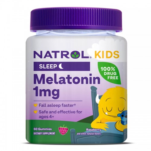Natrol, Kids, Melatonin, Ages 4+, Berry,60 Gummies