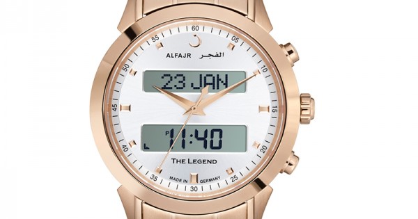 Alfajr Men's Luxury 360 Gold Stainless Steel Watch WA-30BS