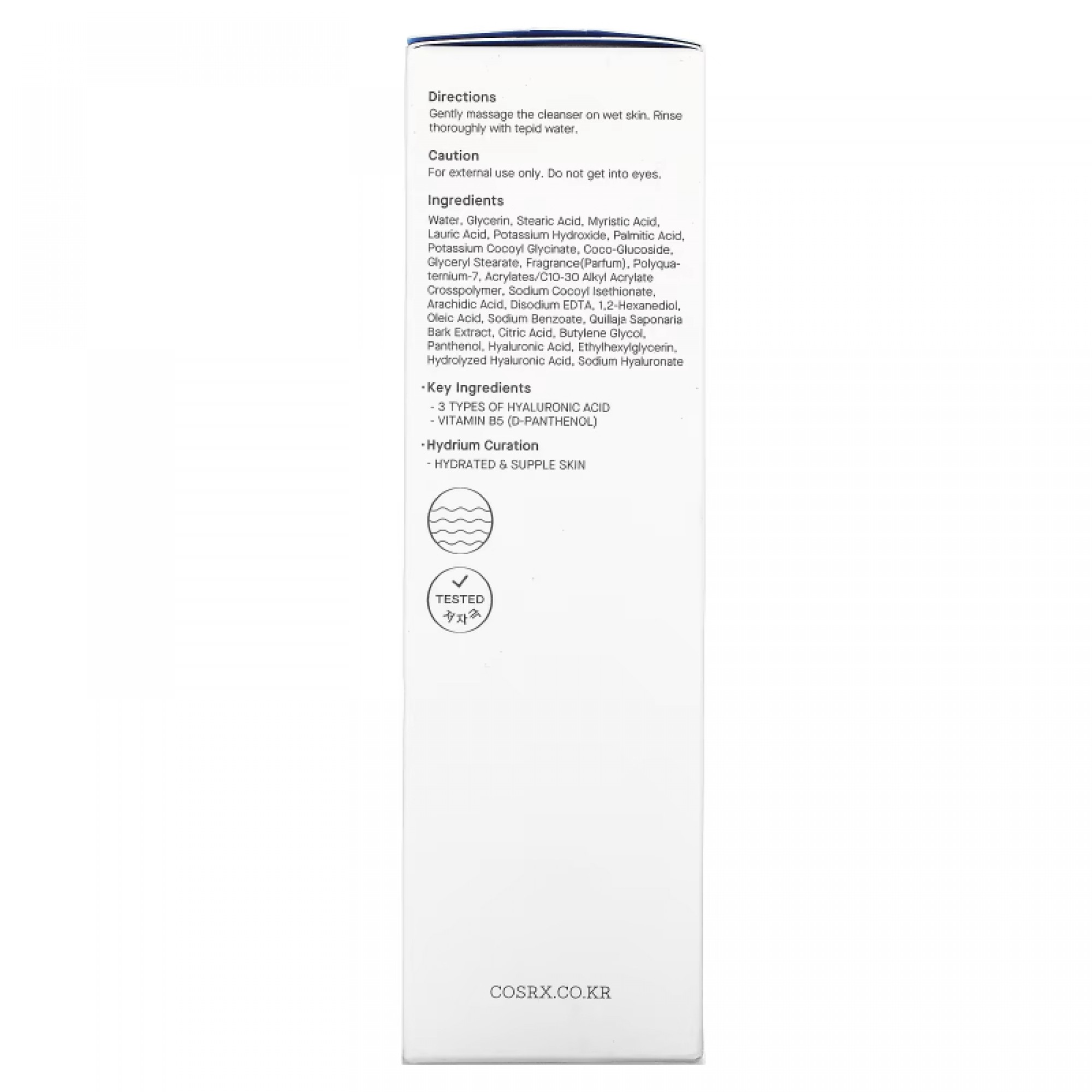 Cosrx Hydrium Triple Hyaluronic Moisture Cleanser - 150ml