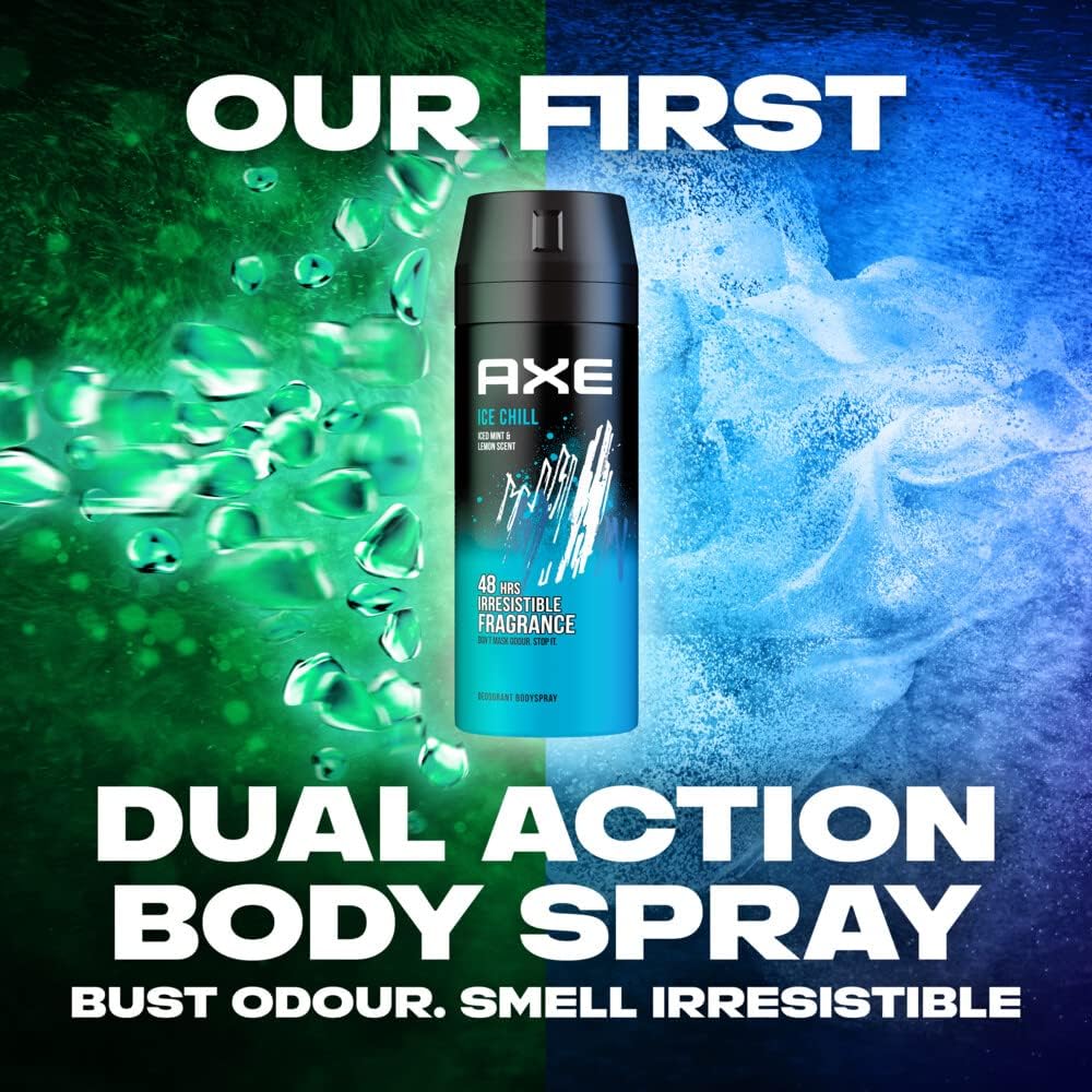 Axe Ice Chill Deodorant And Body Spray For Men, 150 ml