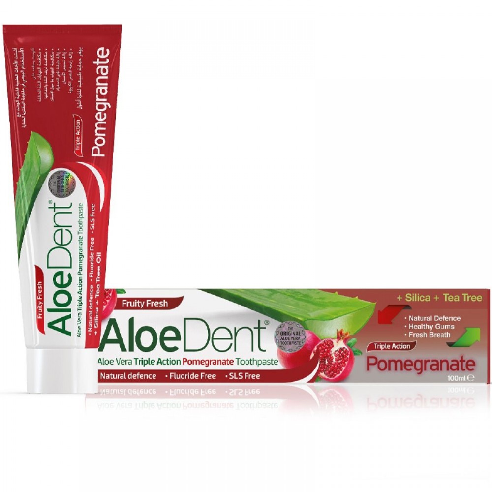 Aloedent, Toothpaste, Triaction Pomegranate - 100 Ml