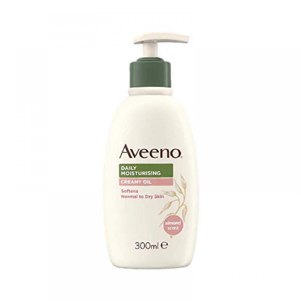 Aveeno daily moisturizing cream oil Smoothes and softens the skin Body cream for normal and dry skin care | almonds |