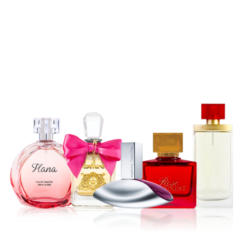 مجموعة العطور النسائيه الراقيه 5 قطع  مجموعة العطور النسائيه الراقيه 5 قطع
