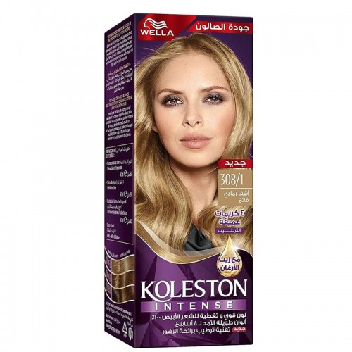 Wella Koleston Intense Hair Color Light Ash Blonde 308/1 Wella Koleston Intense Hair Color Light Ash Blonde 308/1