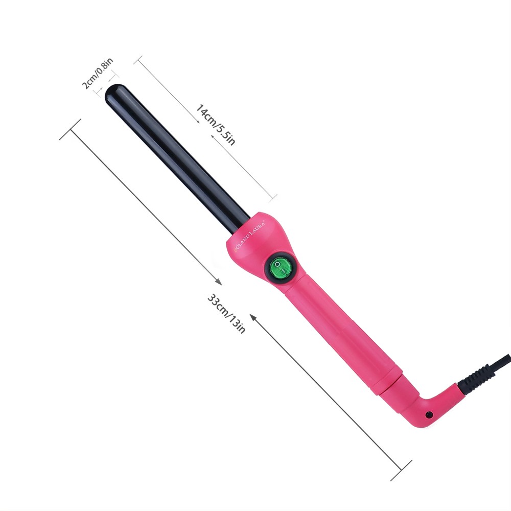 Hair curler 19 ml, pink color