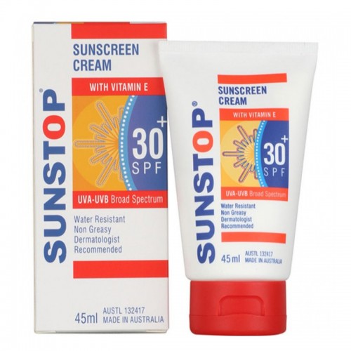 Sunstop Sunscreen Cream SPF 30 With Vitamin E - 45ml Sunstop Sunscreen Cream SPF 30 With Vitamin E - 45ml