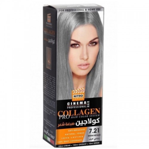 Nitro Cinema 8818 Collagen 100 ml Hair Dye 7.21 Intense Ash Nitro Cinema 8818 Collagen 100 ml Hair Dye 7.21 Intense Ash