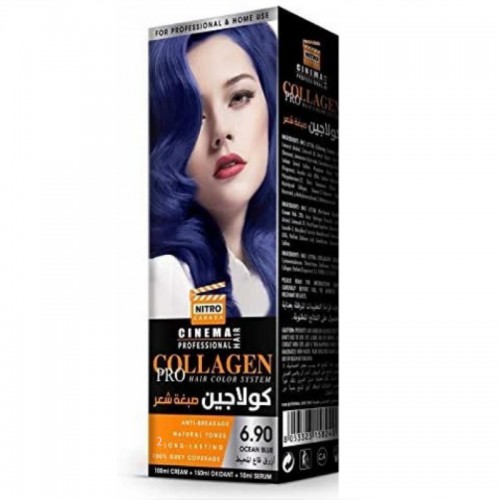 Collagen hair dye ocean bottom blue 6.90 Collagen hair dye ocean bottom blue 6.90