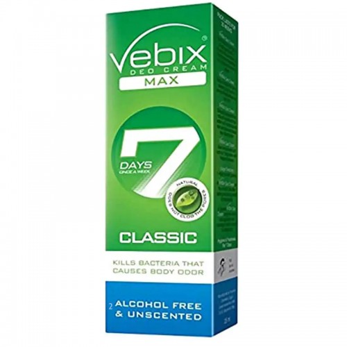 Vebix classic Unscented Deodorant Cream, 25ml Vebix classic Unscented Deodorant Cream, 25ml