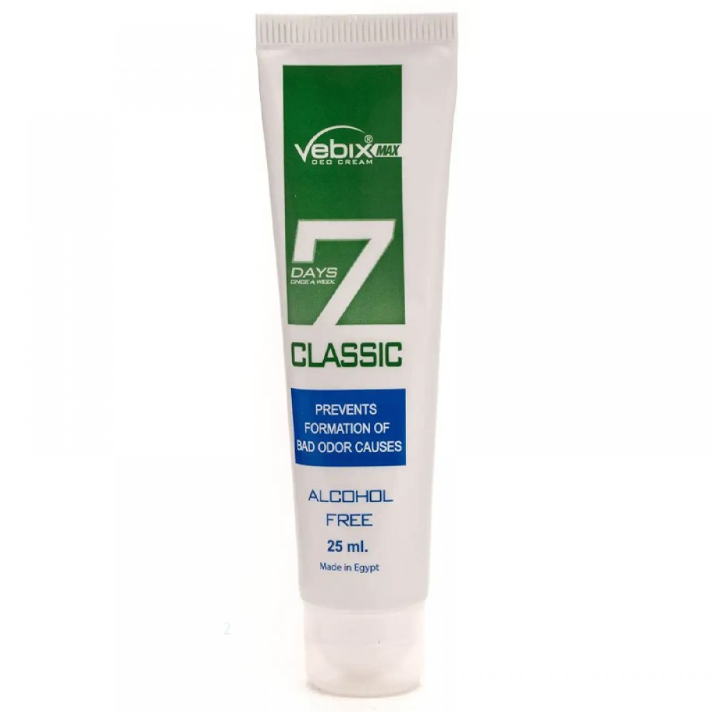 Vebix classic Unscented Deodorant Cream, 25ml