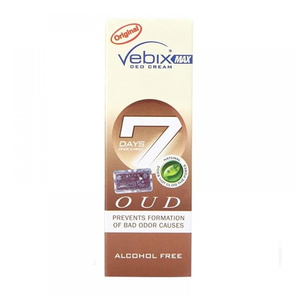 Vebix Deodorant Deo Ceam Oud for Unisex - 25 ml