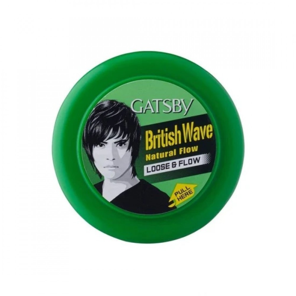 Gatsby British Wave Natural Flow Loose & Flow Wax 75 Gm