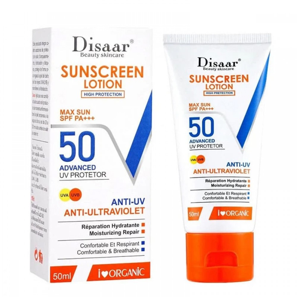 Disaar Moisturizing Lotion and Sunscreen 50 - 50 ml