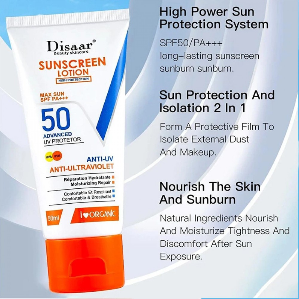 Disaar Moisturizing Lotion and Sunscreen 50 - 50 ml