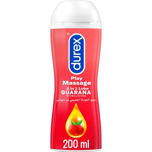 Durex Play Massage 2 in 1 Lubricant, Stimulating, Guarana- 200ml