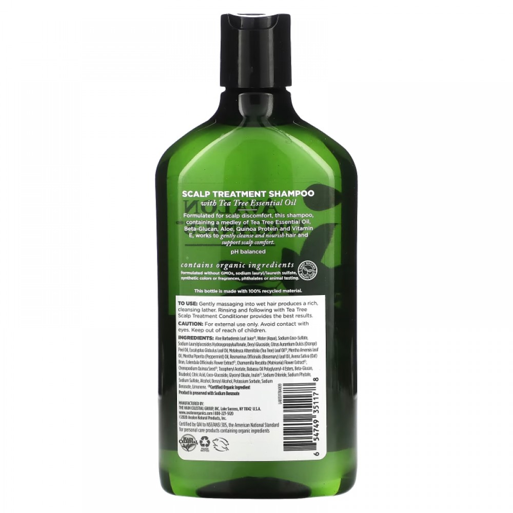 Avalon Organics Scalp Treatment Tea Tree Shampoo 325 ml