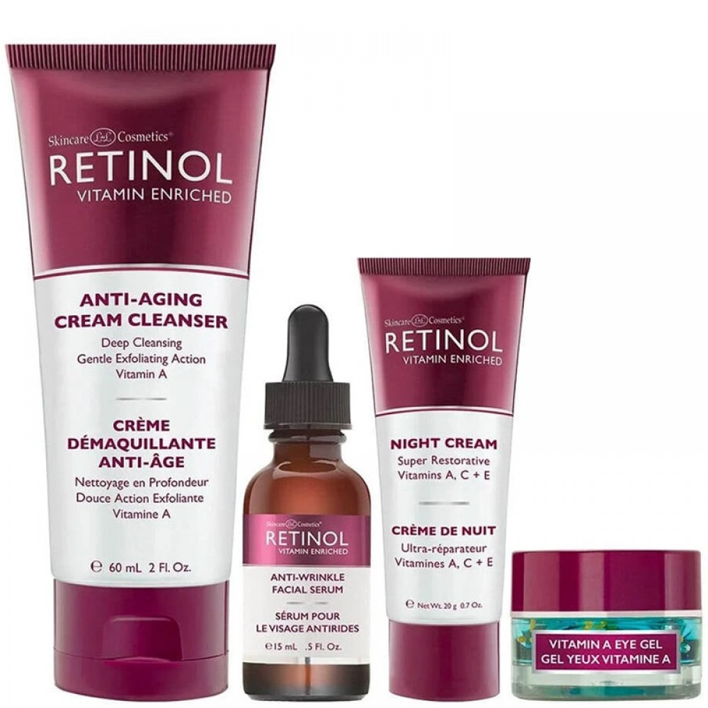 Retinol Anti-Aging Starter Kit For All Skin Types 4 Pcs