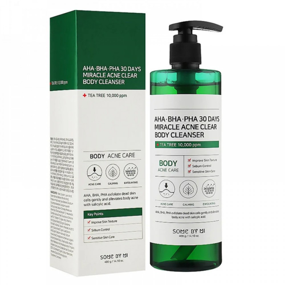 Miracle Exfoliating Acid Body Wash for Acne Treatment
