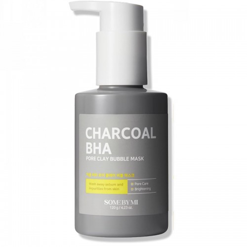 Some By Mi Charcoal Bha Pore Clay Bubble Mask 120G, Grey Some By Mi Charcoal Bha Pore Clay Bubble Mask 120G, Grey