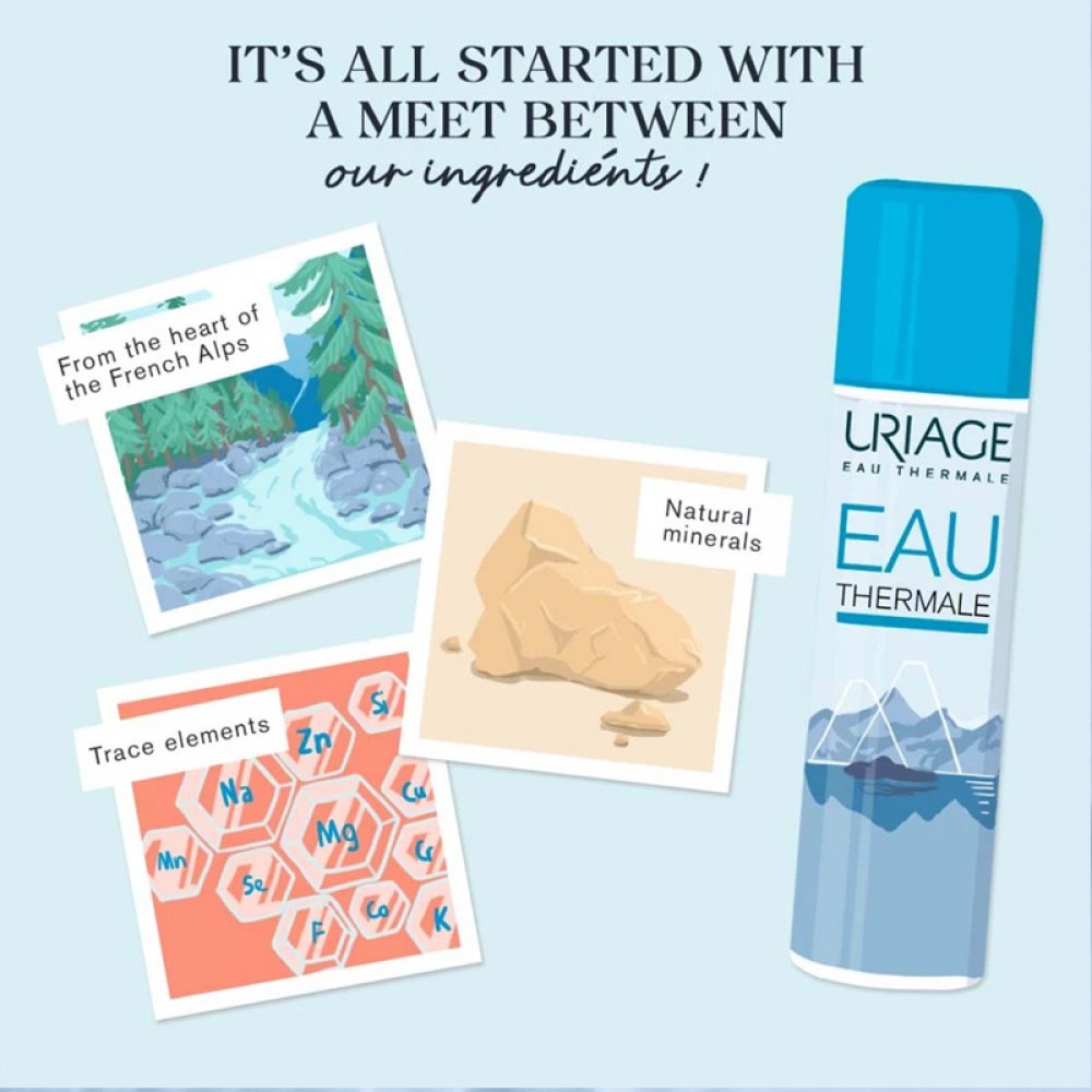 Uriage Thermal Spring Water to Hydrate The Skin -150 ml