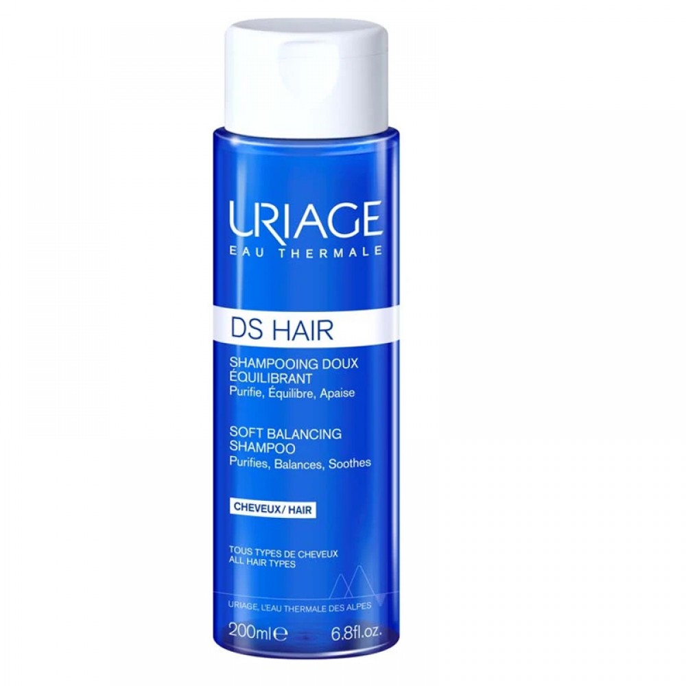 Uriage DS Hair Gentle Balanced Shampoo for All Hair Types - 200 ml