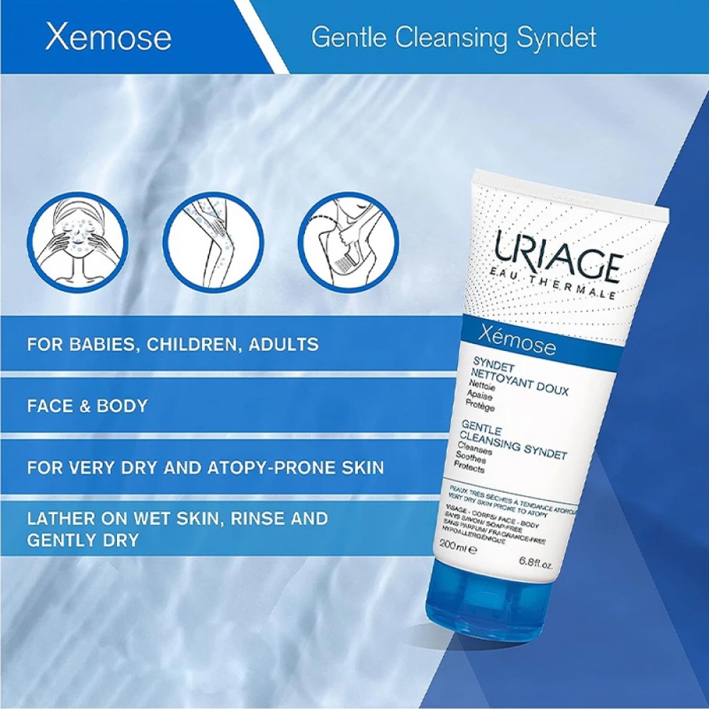 Uriage Xemose Gentle Cleansing Syndet 200 ml