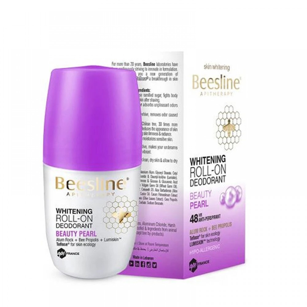 Beesline Beauty Pearl Whitening Roll-On Deodorant White 50 ml