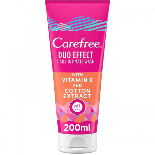 كيرفري غسول المناطق الحساسة مزدوج الفعالية بفيتامين E وخلاصة القطن - 200 مل