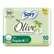 Sofy Women Olive Oil Wet Diapers - Thin - Regular Size 10 Diapers