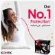 Kotex Maxi Protect Thick Pads, Overnight Protection Sanitary Pads with Wings, 24 Sanitary Pads