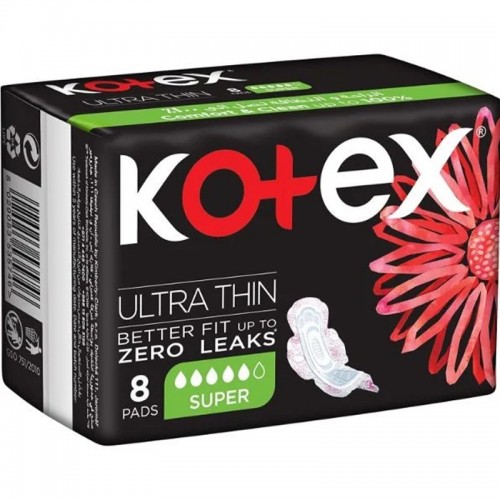 Kotex Maxi Large Sanitary Pads with Wings - 8 pads
