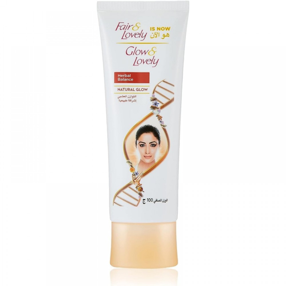 Glow & Lovely Cream Herbal Balance Natural Glow - 100 gm