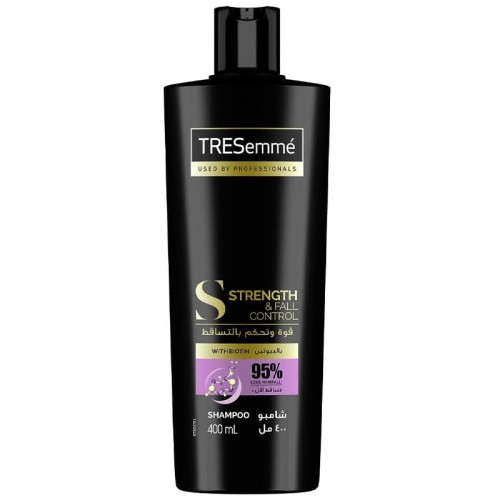TRESEMMÉ Strength & Fall Control Shampoo with biotin for 3X stronger hair, 400ml TRESEMMÉ Strength & Fall Control Shampoo with biotin for 3X stronger hair, 400ml