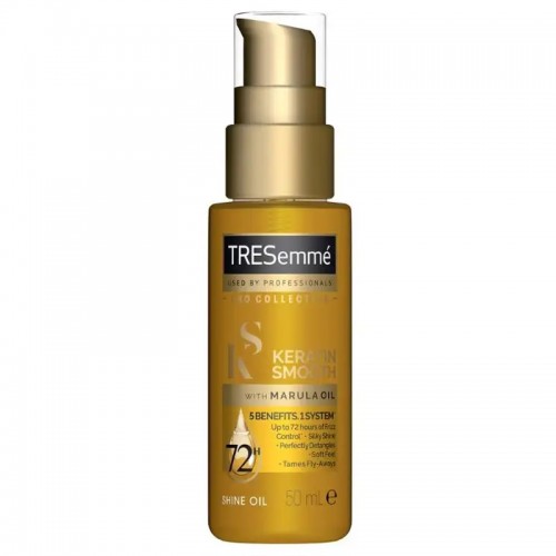TRESEMMÉ Keratin Smooth Hair Oil, 5 smoothing benefits in 1 System, With Marula Oil for soft and smooth hair, 50ml TRESEMMÉ Keratin Smooth Hair Oil, 5 smoothing benefits in 1 System, With Marula Oil for soft and smooth hair, 50ml