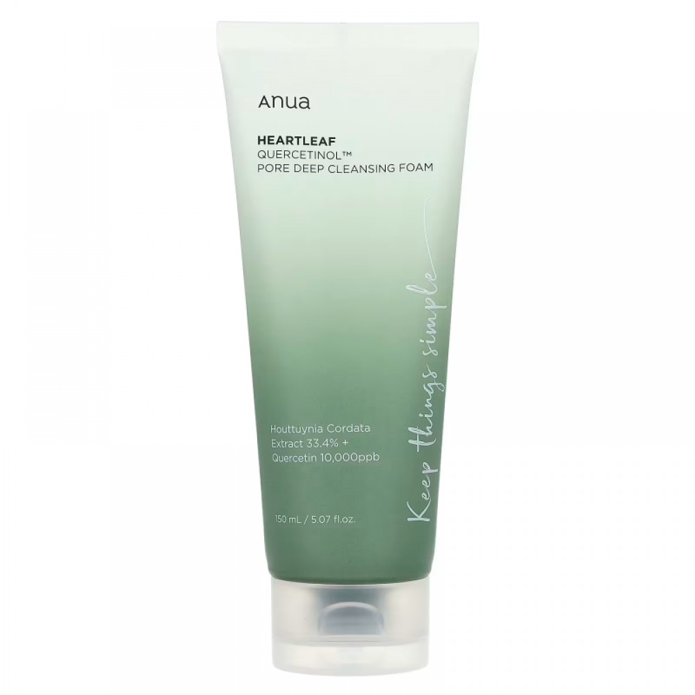 ANUA HEARTLEAF QUERCETINOL PORE DEEP CLEANSING FOAM 150 ML