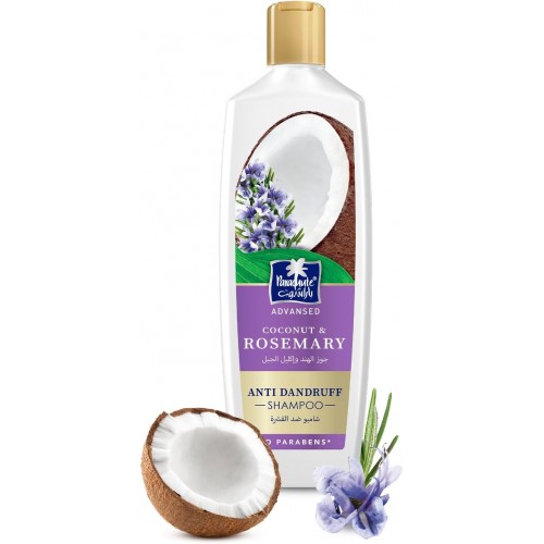 Parachute Advansed Anti-Dandruff Shampoo with Rosemary and Coconut | Nourishes Hair and Fight Stubborn Dandruff | 0% Harmful Chemicals | 340ml Parachute Advansed Anti-Dandruff Shampoo with Rosemary and Coconut | Nourishes Hair and Fight Stubborn Dandruff | 0% Harmful Chemicals | 340ml