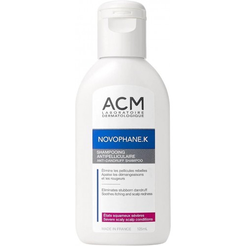 ACM Novophane.K Shampooing Antipelliculair Anti-Dandruff Shampoo - 125ml ACM Novophane.K Shampooing Antipelliculair Anti-Dandruff Shampoo - 125ml