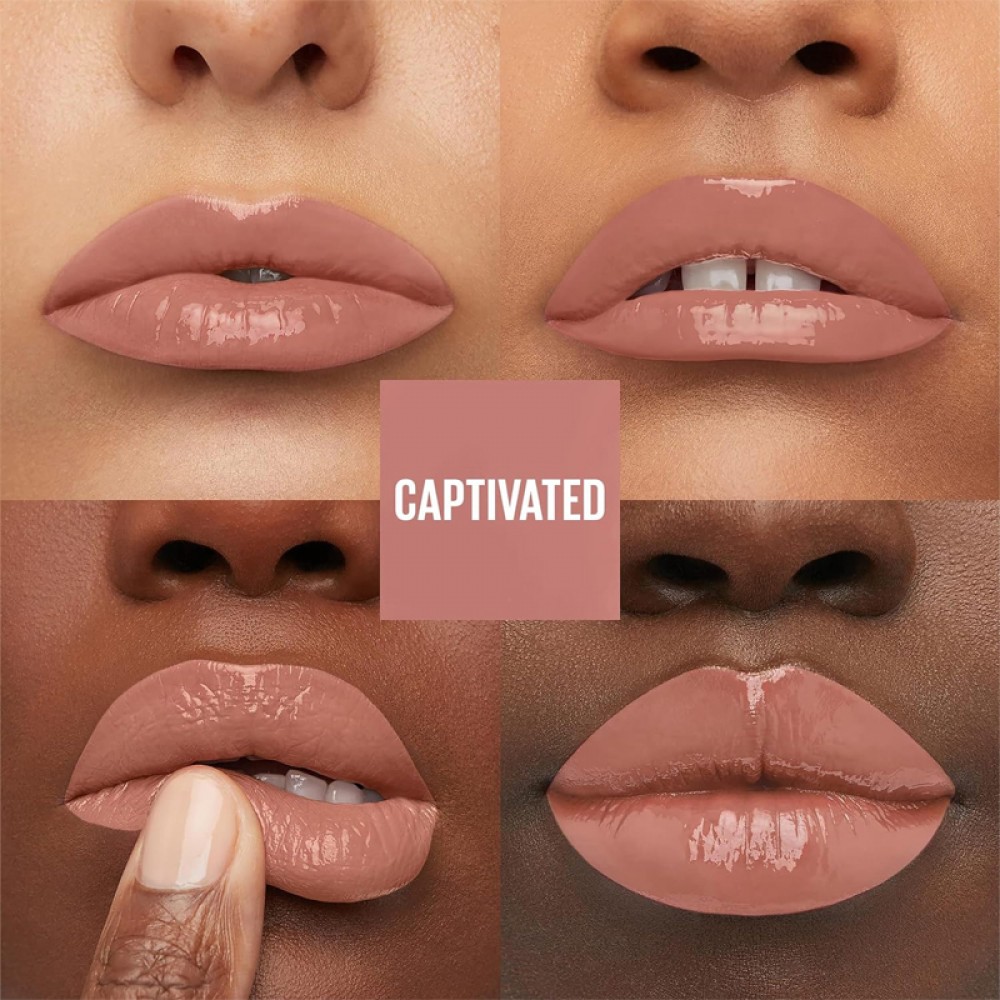 احمر شفاه سائل سوبر ستاي فينيل انك من ميبلين Captivated