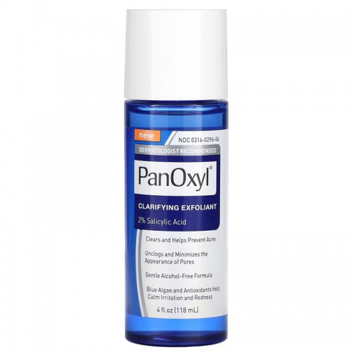 PanOxyl, Clarifying Exfoliant, 2% Salicylic Acid, 4 fl oz (118 ml) PanOxyl, Clarifying Exfoliant, 2% Salicylic Acid, 4 fl oz (118 ml)