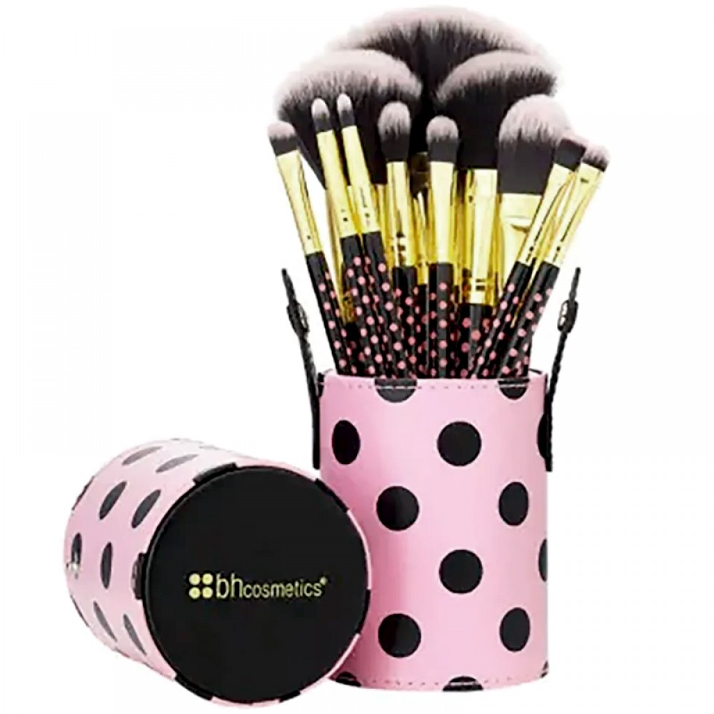 BH Cosmetics Pink Dot Collection Brush Set 11 Piece