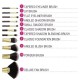 BH Cosmetics Pink Dot Collection Brush Set 11 Piece