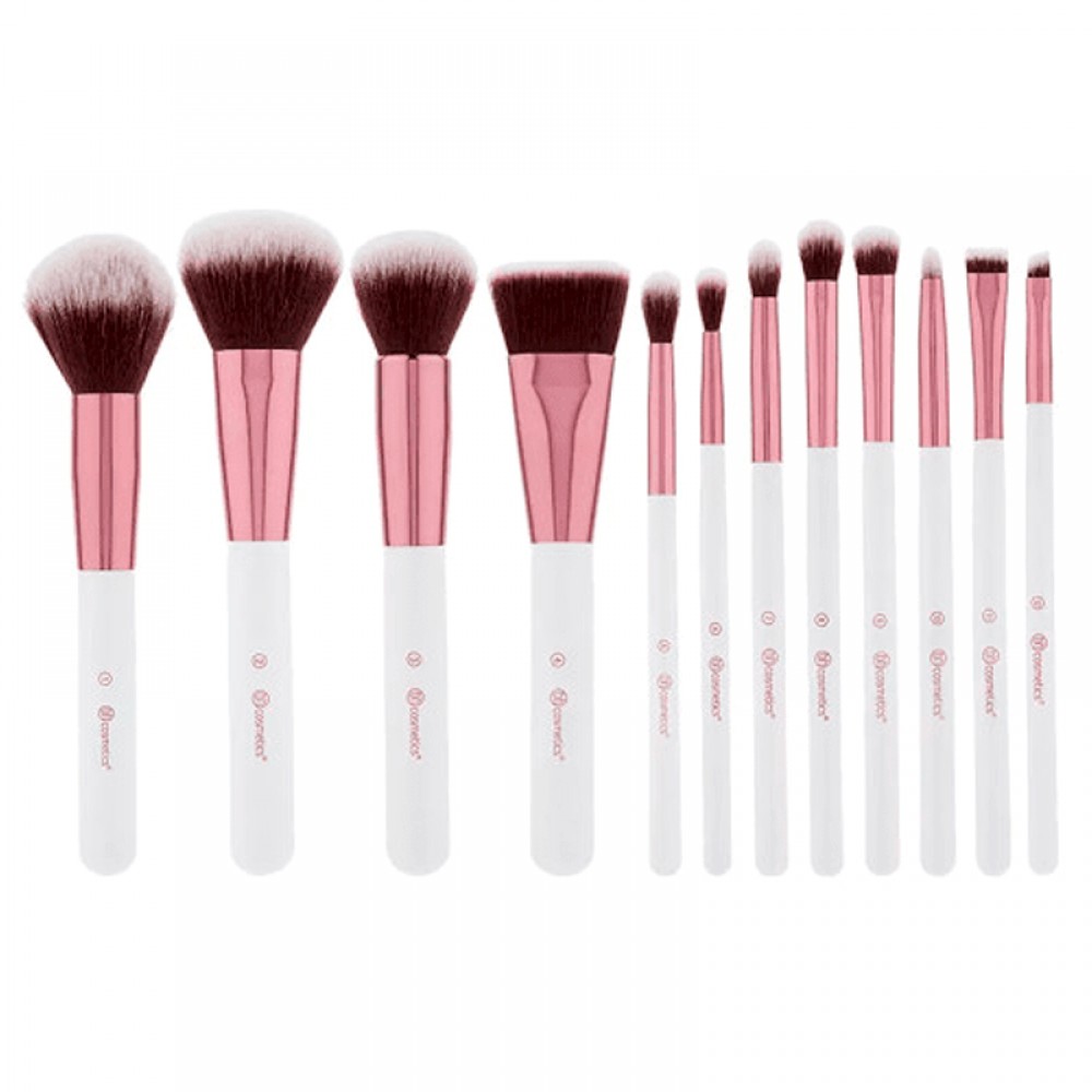 BH Cosmetics Crystal Quartz Brush Set - 12 Pieces