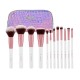 BH Cosmetics Crystal Quartz Brush Set - 12 Pieces