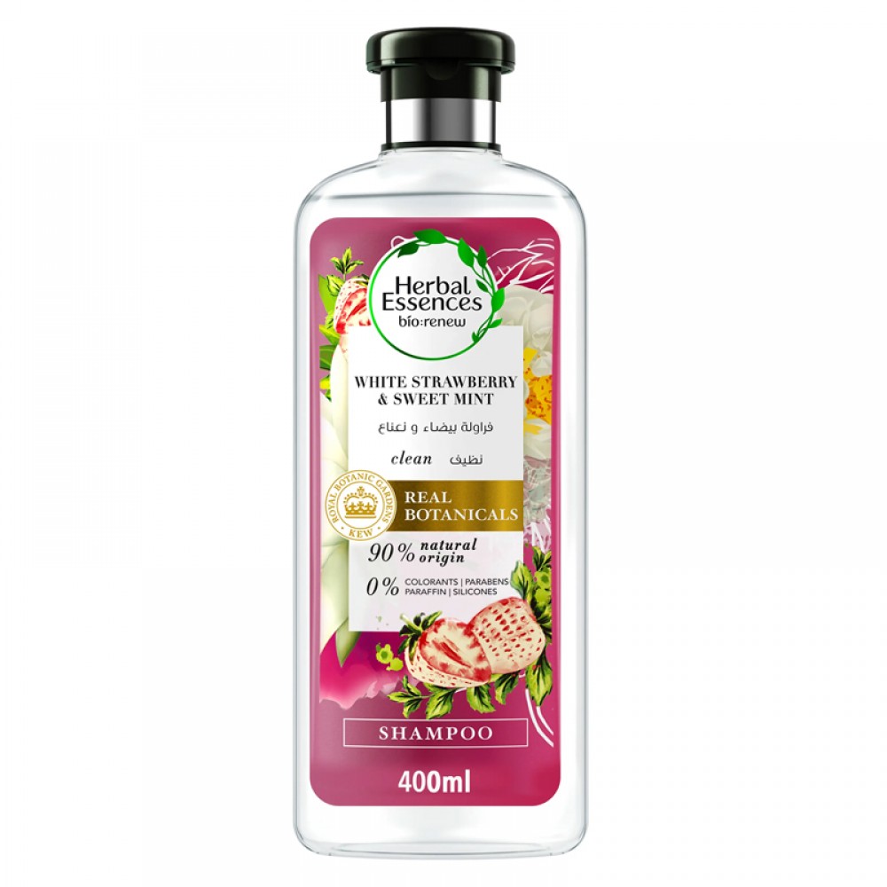 Herbal Essences Shampoo with White Strawberry & Sweet Mint - 400 ml